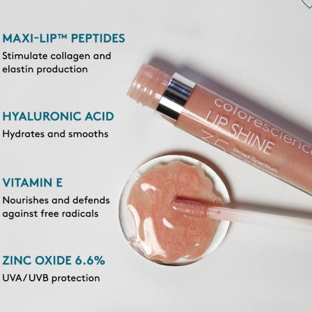 Colorescience LIP SHINE SPF 35 ROSE NIB! - Picture 5 of 5